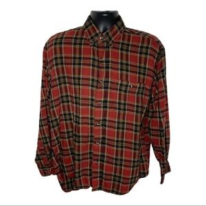 Northwest winter weight flannel striped shirt Sz M